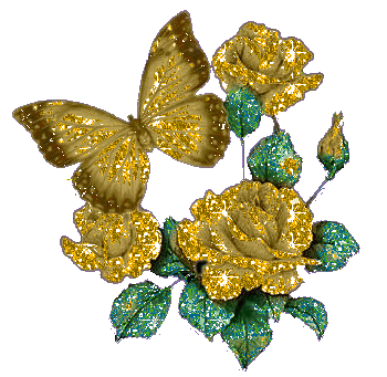 Twinkling-Rose-And-Butterfly-Graphic.gif